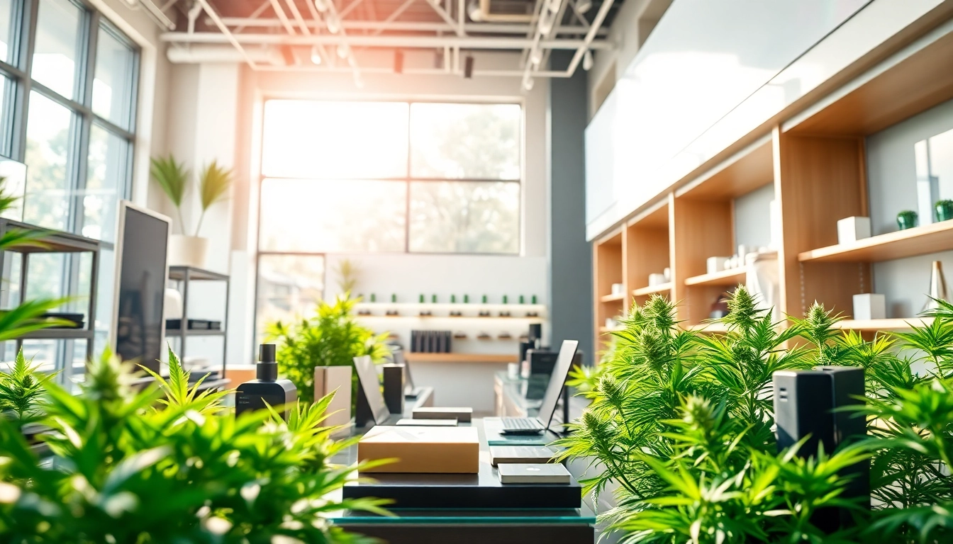 Showcasing innovative cannabis products in a vibrant retail space with geekthc branding.
