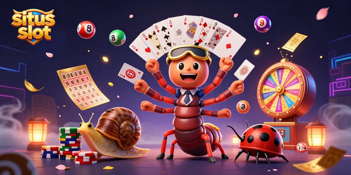 Engage in excitement with situs slot featuring colorful elements and animated characters in a casino scene.