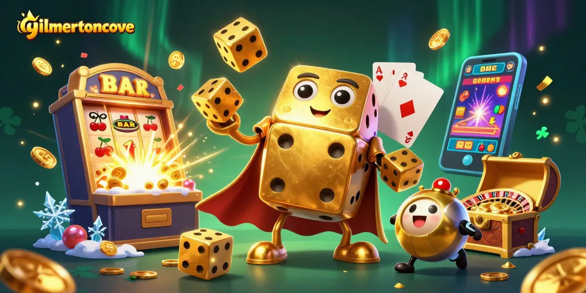 Experience dynamic gameplay at gilmertoncove with golden dice golem and exciting casino elements.