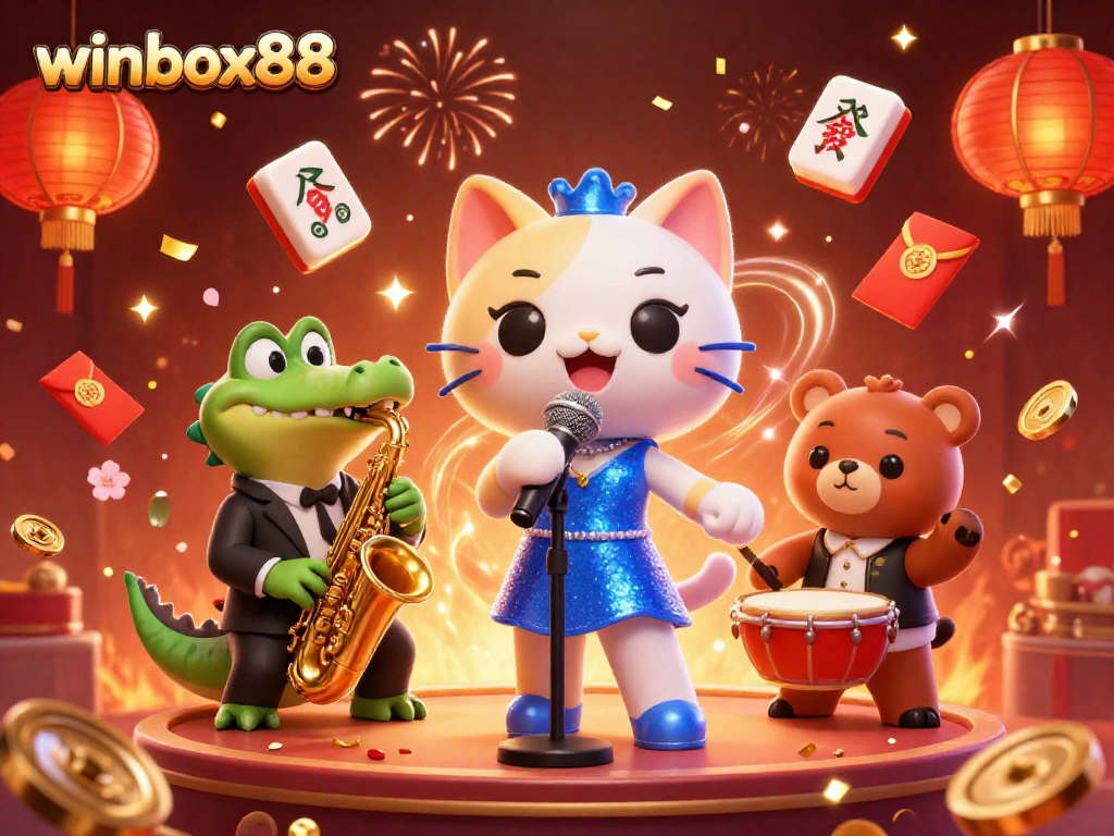 Experience the thrill of winbox88 with vibrant characters and dynamic casino elements!