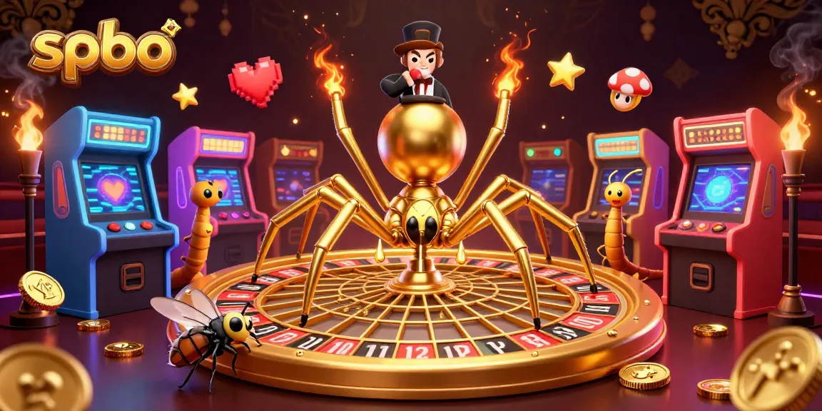 Spin the roulette wheel with spbo as the golden spider nervously places its bets.