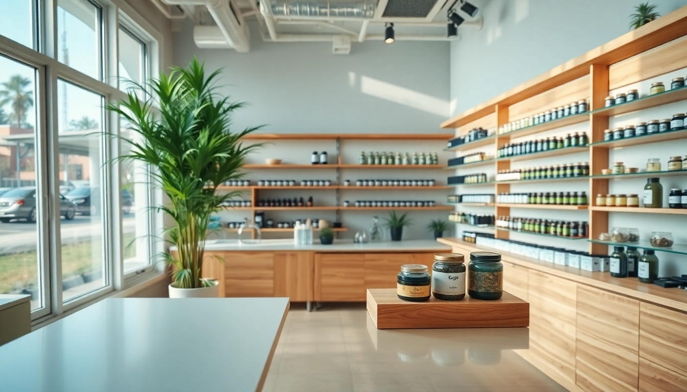 Discover a vibrant weed store filled with quality cannabis products in a welcoming setting.