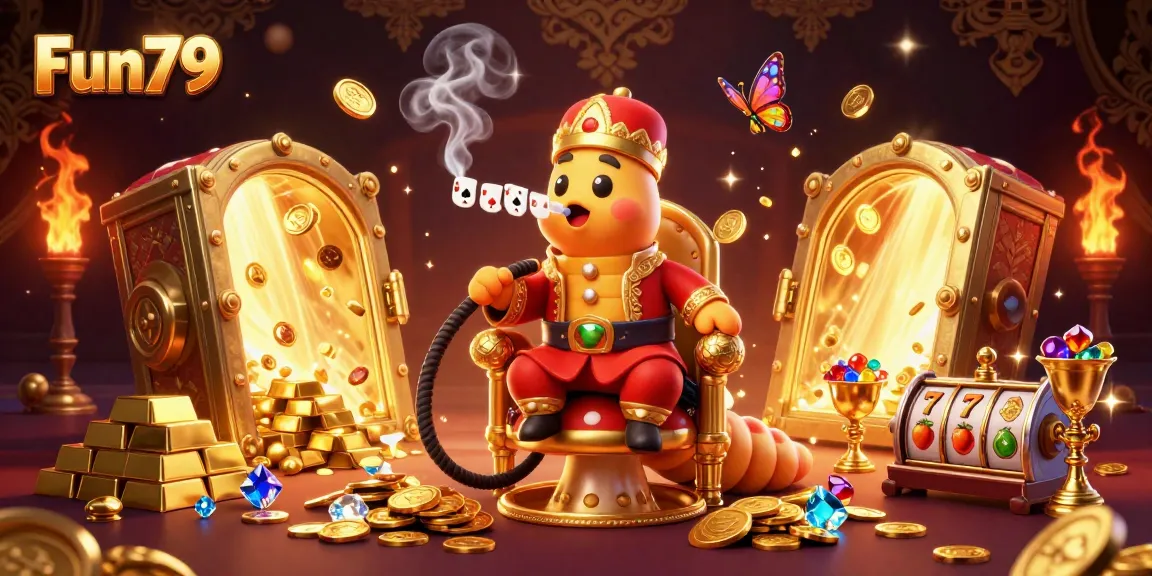 Experience thrilling gameplay at Fun79 with vibrant 3D illustrations featuring exciting slot games.