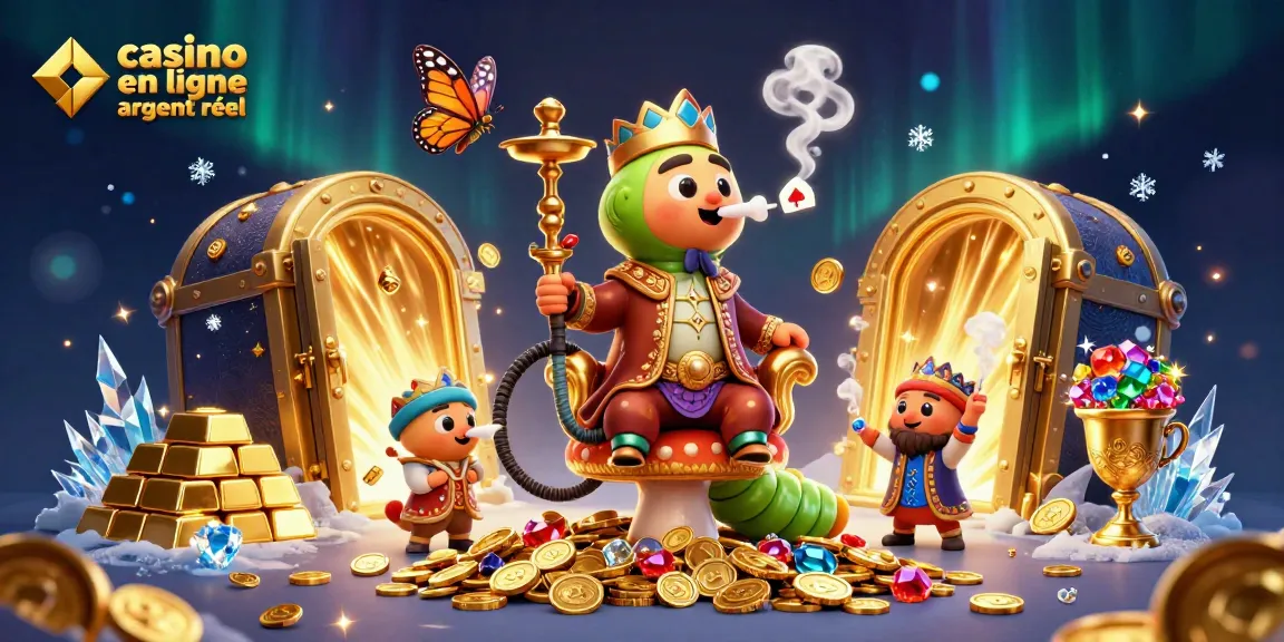 Jouez au casino en ligne argent réel avec une illustration captivante et riche en détails.