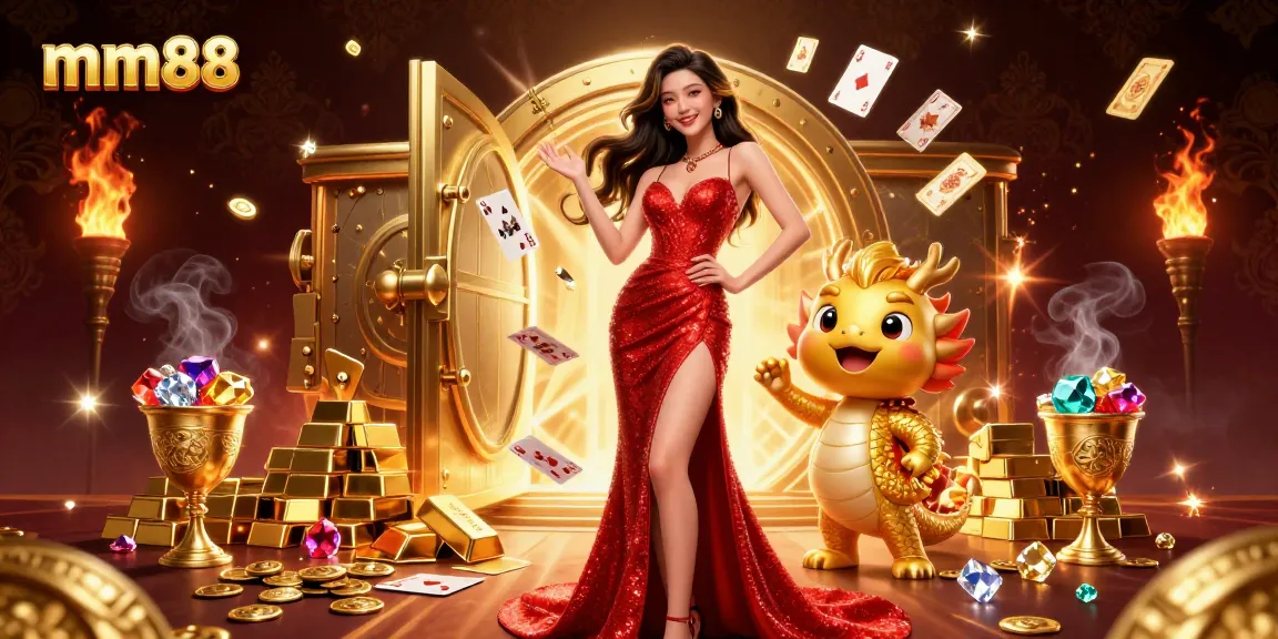 Experience thrilling gameplay with mm88 featuring majestic casino elements and vibrant characters.