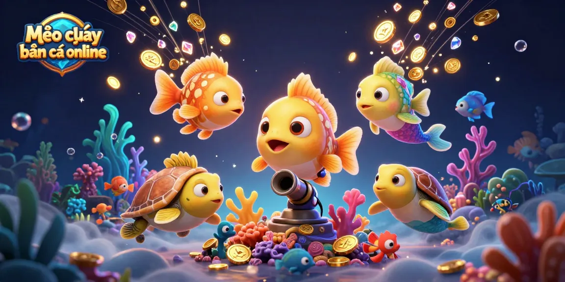 Engage in Mẹo chơi bắn cá online to master your underwater shooting strategy with vibrant sea creatures and golden rewards.