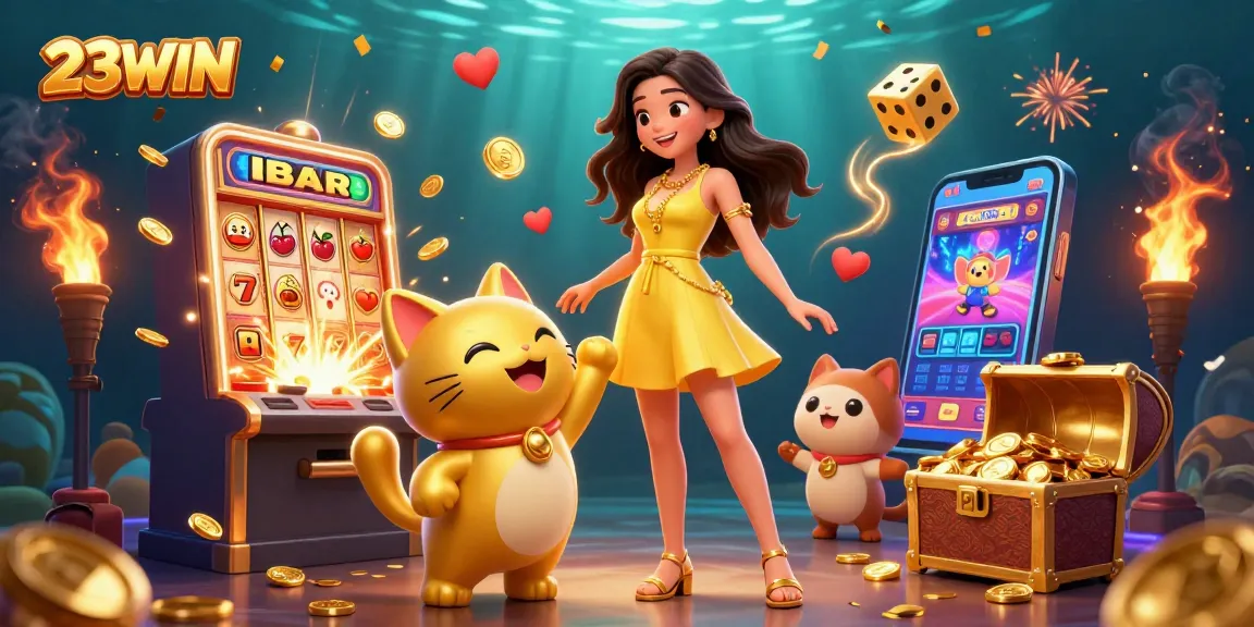 Spin and win at 23WIN with vibrant slots and exciting jackpot celebrations!