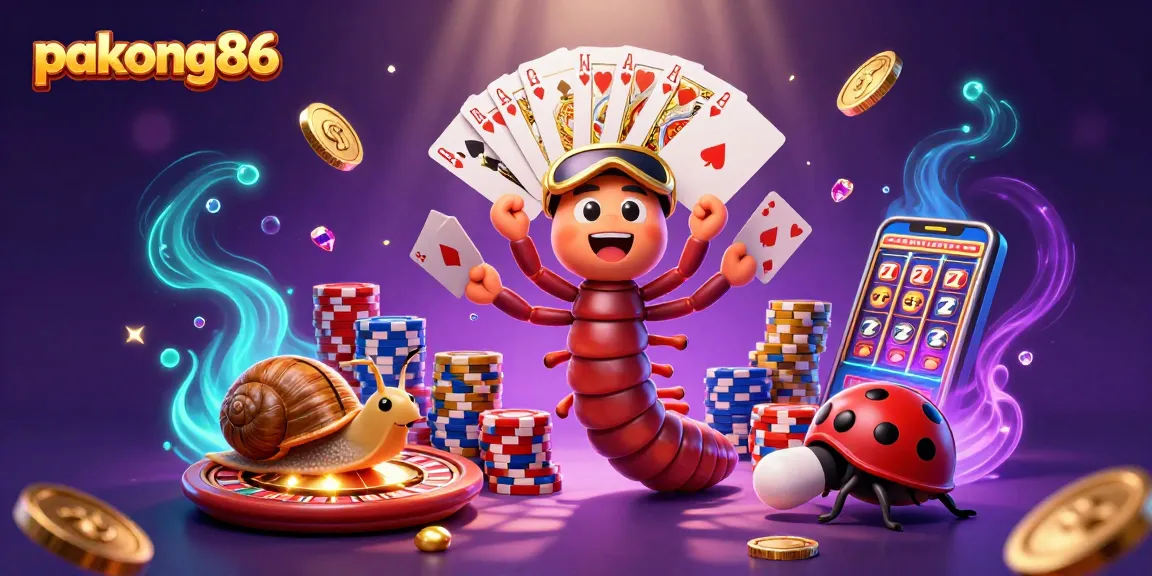 Experience thrilling wins with pakong86 in an exciting casino scene packed with vibrant gaming elements.