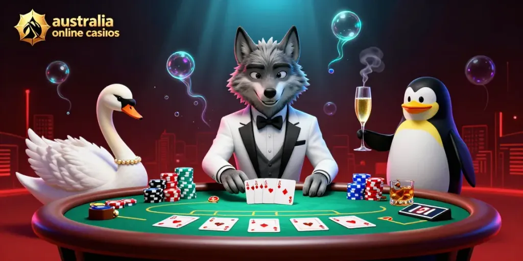 Engage in thrilling games at australia online casinos with stylish characters enhancing the gambling experience.