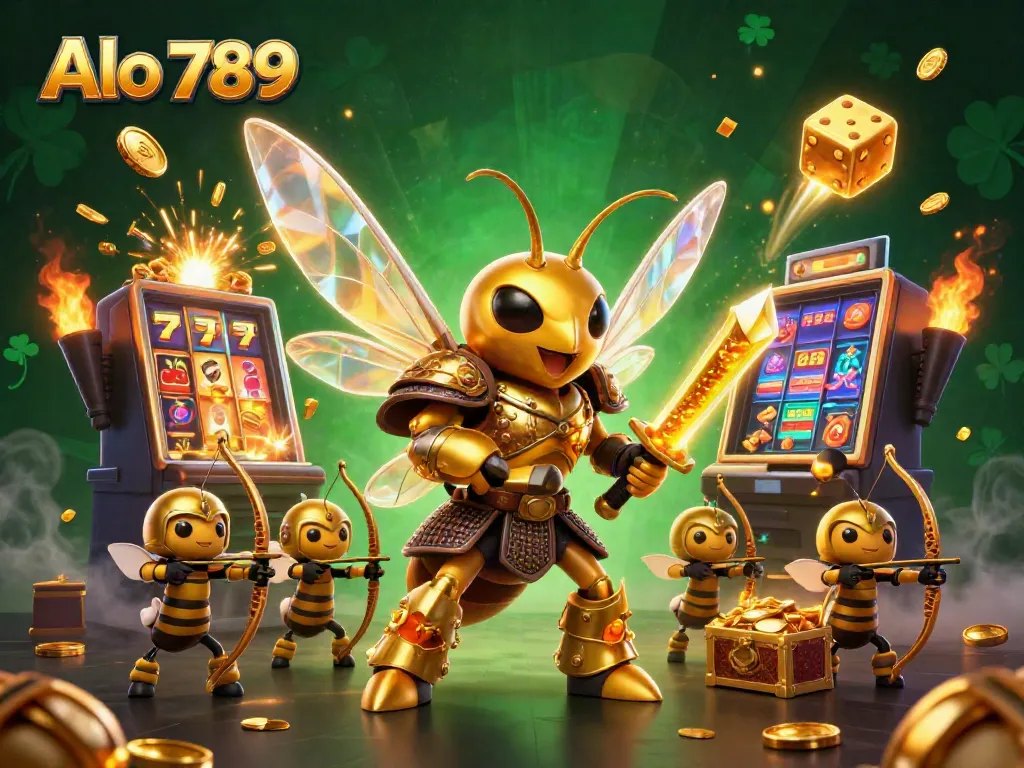 Win big with Alo 789's engaging casino experience featuring golden elements and vibrant action.