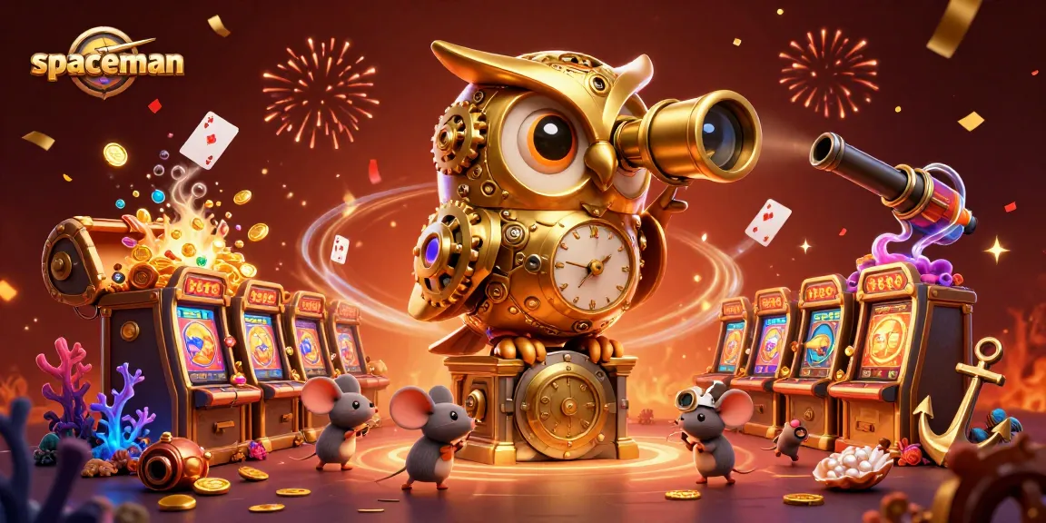 Experience the spaceman adventure in this vibrant, detailed casino scene filled with excitement.