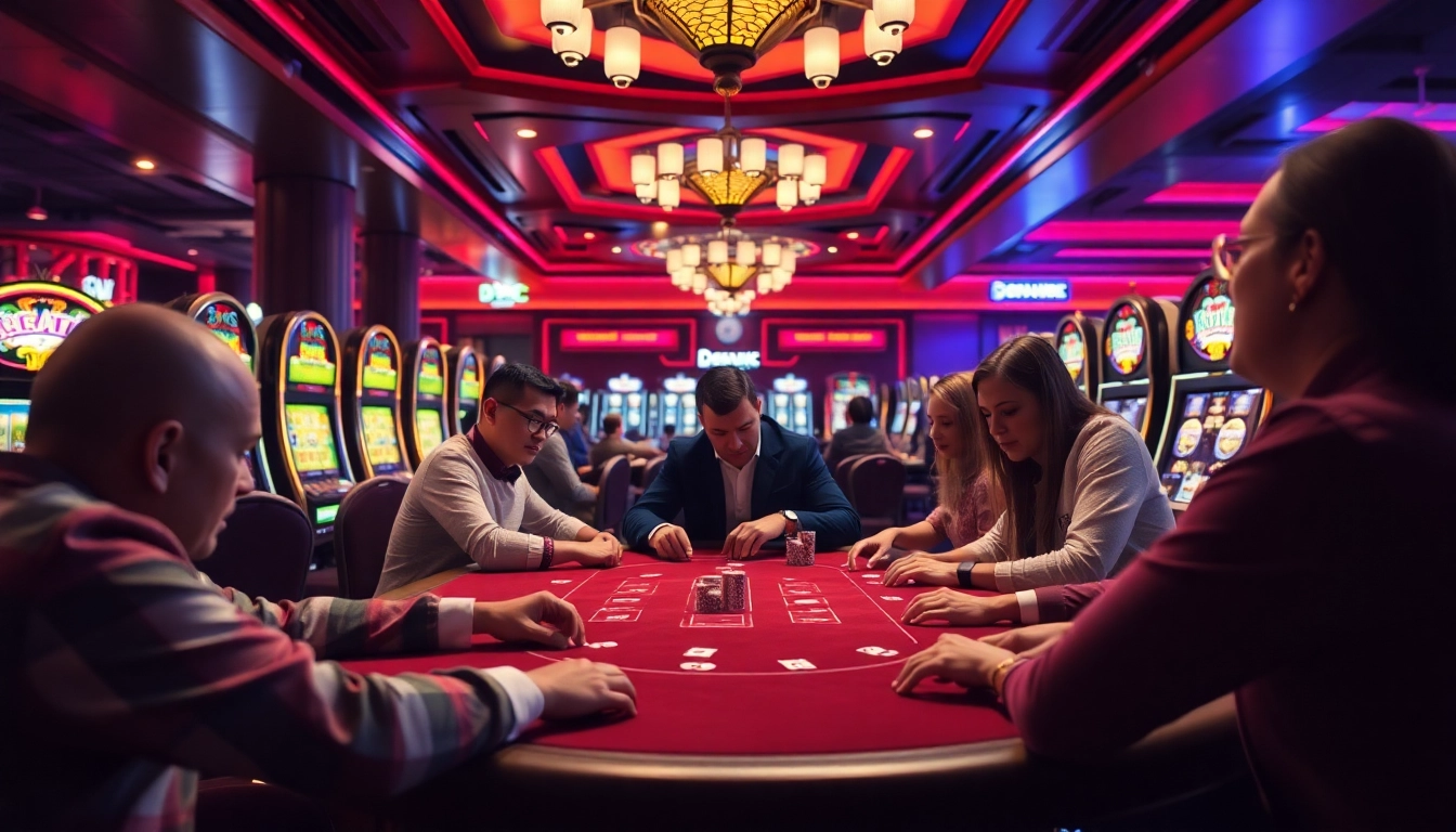 Players experience high-stakes excitement at Jogoluck's vibrant poker table.