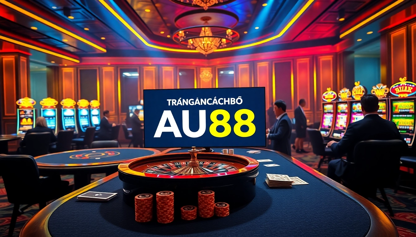 Experience high-stakes excitement at Trang Chủ AU88 with thrilling casino games and vibrant atmosphere.