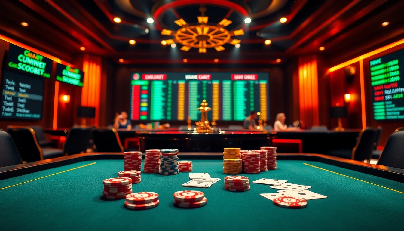 Experience the thrill of online betting with llink alternatif sbobet at a vibrant casino table.