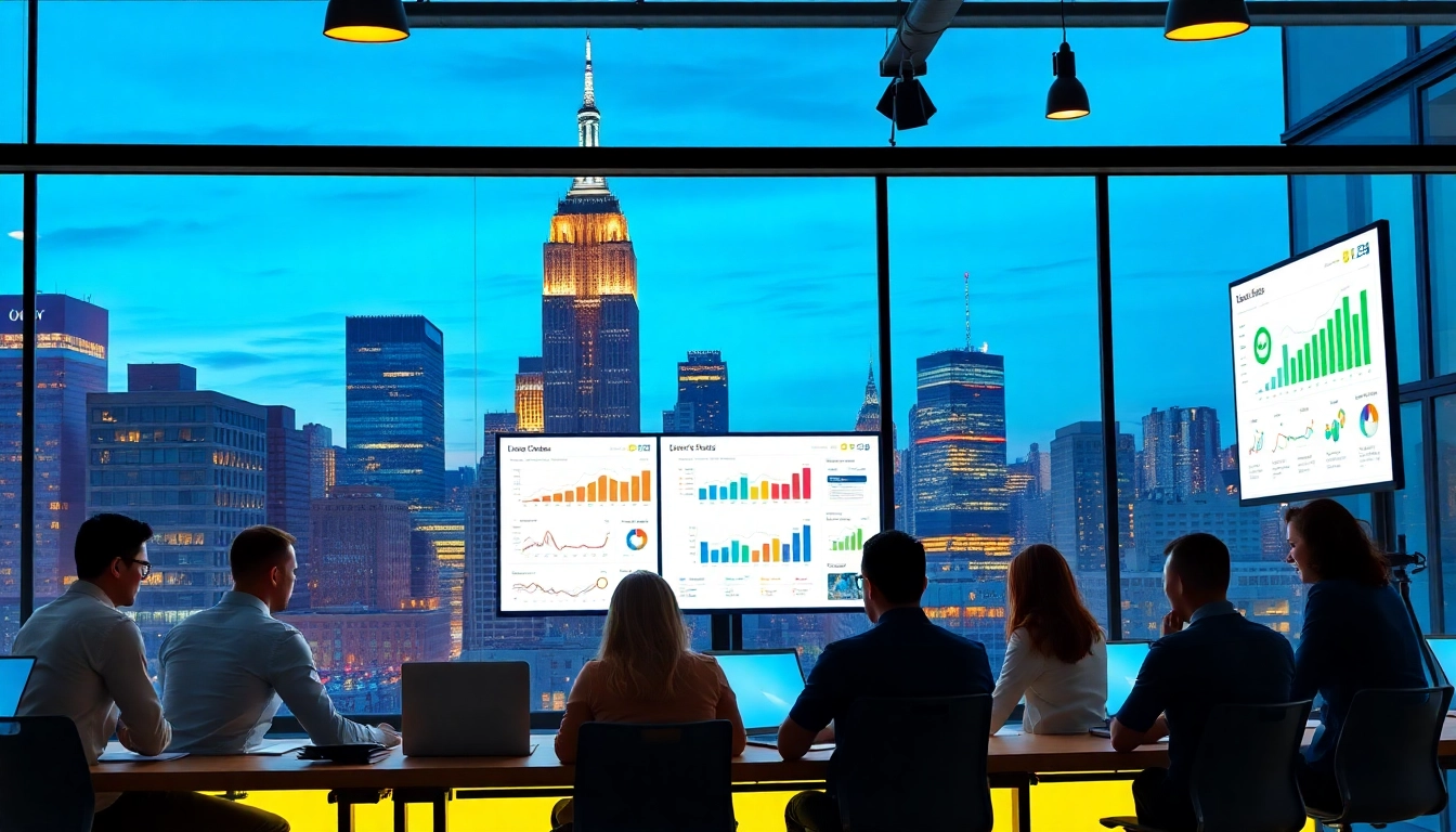 Ecommerce web development NYC team collaborating in a modern office environment.